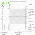 Fence a maglia di collegamento a catena delle scuole